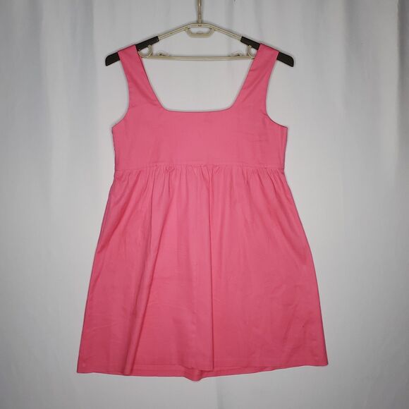Necessary Objects Babydoll Dress 2X Pink Empire Button Accent Vtg 80s - Picture 2 of 7